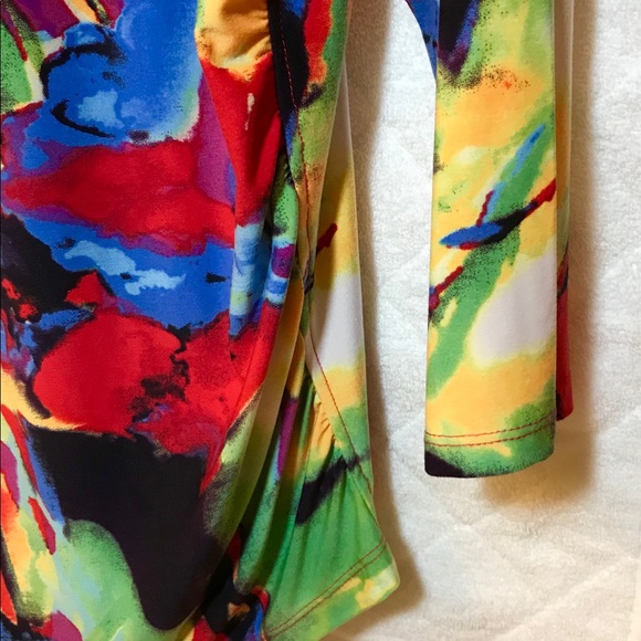 Peter Nygard women Petite Medium V neck 3/4 sleeve - Picture 5 of 7